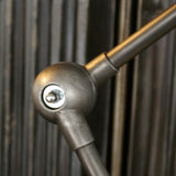 Lampe d atelier industrielle Jielde 5 bras polie graphite