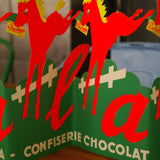 Ancienne publicité de boulangerie chocolat Poulain