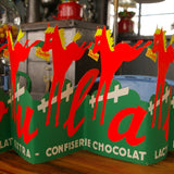 Ancienne publicité de boulangerie chocolat Poulain
