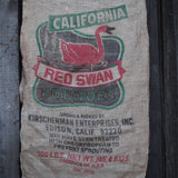 Ancien sac à pomme de terre americain, déco vintage USA