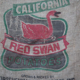 Ancien sac à pomme de terre americain, déco vintage USA