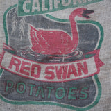 Ancien sac à pomme de terre americain, déco vintage USA