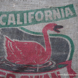 Ancien sac à pomme de terre americain, déco vintage USA