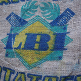 Ancien sac à pomme de terre americain, déco vintage USA