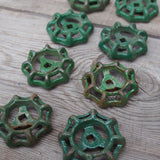 Lot of old factory valves, ideal as industrial drawer knobs