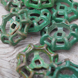 Lot of old factory valves, ideal as industrial drawer knobs