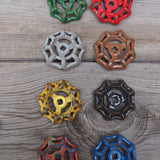 Lot of old factory valves, ideal as industrial drawer knobs