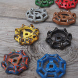 Lot of old factory valves, ideal as industrial drawer knobs