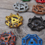 Lot of old factory valves, ideal as industrial drawer knobs