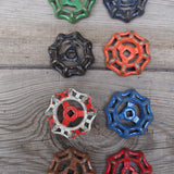 Lot of old factory valves, ideal as industrial drawer knobs