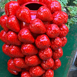 Vase en céramique extra large aux multiples fraises