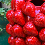 Vase en céramique extra large aux multiples fraises