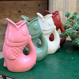 Vase pichet poisson gm terracotta L16,5 P11 H25,3cm