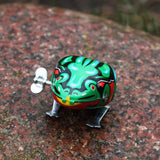Petite grenouille en étain jouet