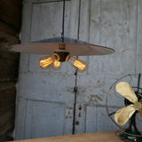 abat jour tres grand Americain lampe industrielle americaine systeme benjamin 3 light