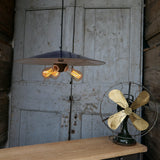 abat jour tres grand Americain lampe industrielle americaine systeme benjamin 3 light