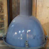 pendant light with grey enameled lampshade, Bauhaus industrial style