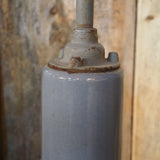pendant light with grey enameled lampshade, Bauhaus industrial style