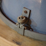 pendant light with grey enameled lampshade, Bauhaus industrial style