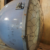 pendant light with grey enameled lampshade, Bauhaus industrial style