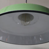 grand abat jour emaillee lampe industrielle vert