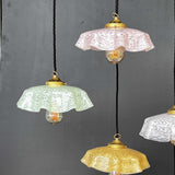 1 abat jour suspension so chic opaline lampe vintage