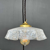 1 abat jour suspension so chic opaline lampe vintage