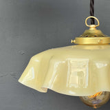 1 abat jour suspension so chic opaline lampe vintage