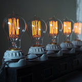 new Constellation 70 carbon filament light bulb, Thomas Edison style
