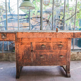 etabli menuisier industriel poste de travail patine d'origine