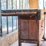 etabli menuisier industriel poste de travail patine d'origine