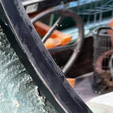 ancien grand miroir convexe 120 cm