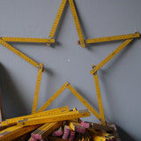 1 meter yellow folding lot old factory