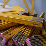 1 meter yellow folding lot old factory