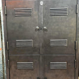 vestiaire grande armoire atelier rangement en 3 parties