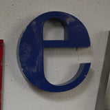word composed of old letters, sign CINEMA