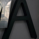 word composed of old letters, sign CINEMA