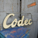 Ancienne enseigne metal codec epicerie