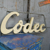 Ancienne enseigne metal codec epicerie