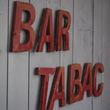 ancienne lettre enseigne Bar Tabac