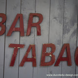 ancienne lettre enseigne Bar Tabac