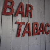 ancienne lettre enseigne Bar Tabac