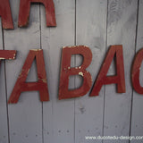 ancienne lettre enseigne Bar Tabac