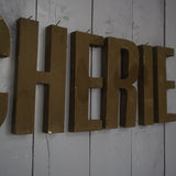 ancienne lettre enseigne Boucherie