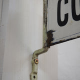 double-sided enameled hairdresser sign