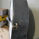 old large station clock from Brillié with an enamel dial