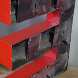 large red letter E from an old sign