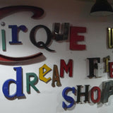 mot composé d'ancienne lettre enseigne FETE