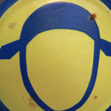 Old enamel factory sign: danger