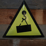 Ancienne plaque emaillée d'usine danger